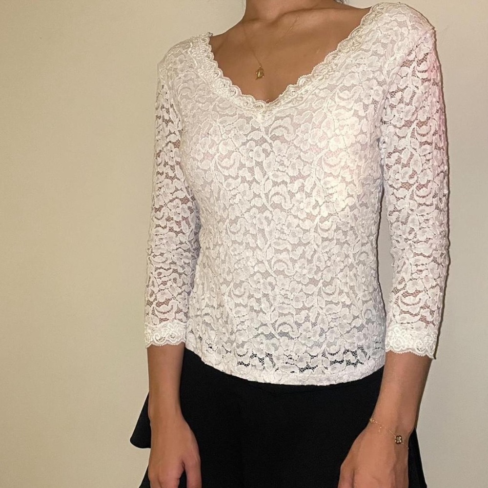 White Lace Top